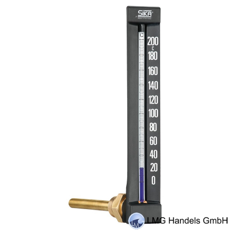 Basic Maschinenthermometer Oberteil 110mm Winkel 90° Kunststoff Schwarz