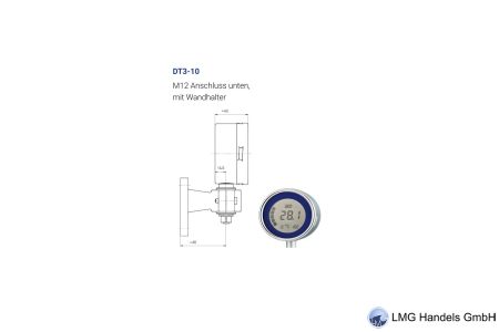 Digital Thermometer DiTemp DT3-10 Type 970 Messbereich: 0...+120°C