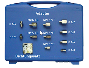 Druck Kalibrator DIN Adaptersatz Standard