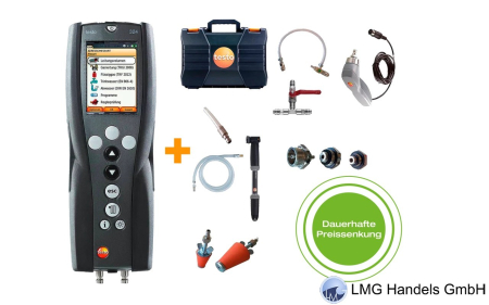 Druck- und Leckmengenmessgerät 0563 3240 77 TESTO 324 Gas- und Wasser-Set