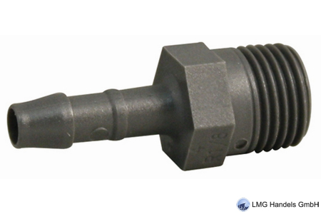 Einschraubtülle für Schlauch 6/4 mit Außengewinde R 1/8