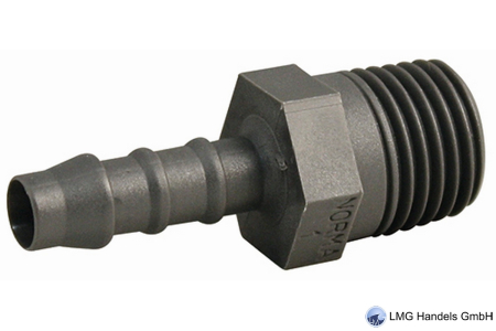 Einschraubtülle für Schlauch Innen-Ø 6 mm mit Außengewinde R ¼