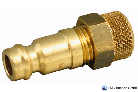 Kupplungsstecker (Nennweite 5) für Schlauch 6/4, Messing