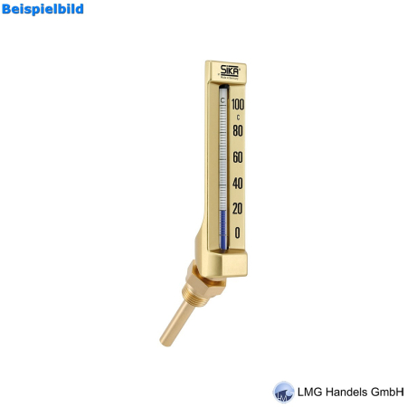 Premium Maschinenthermometer Typ 176B ✓ Oberteil 110x30mm Winkel 135°
