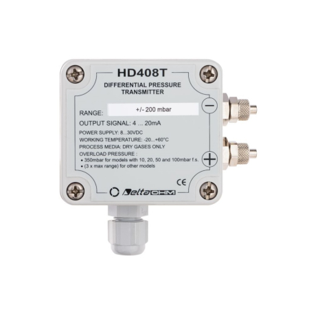 Relativ- oder Differenzluftdrucktransmitter HD 408 T 500 MBD 8…30 Vdc