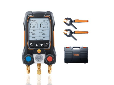 testo 550s Smart Set - Smarte digitale Monteurhilfe mit kabellosen Zangen-Temper